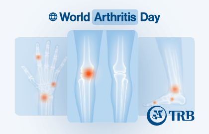 World Arthritis Day with joint pain illustrations.