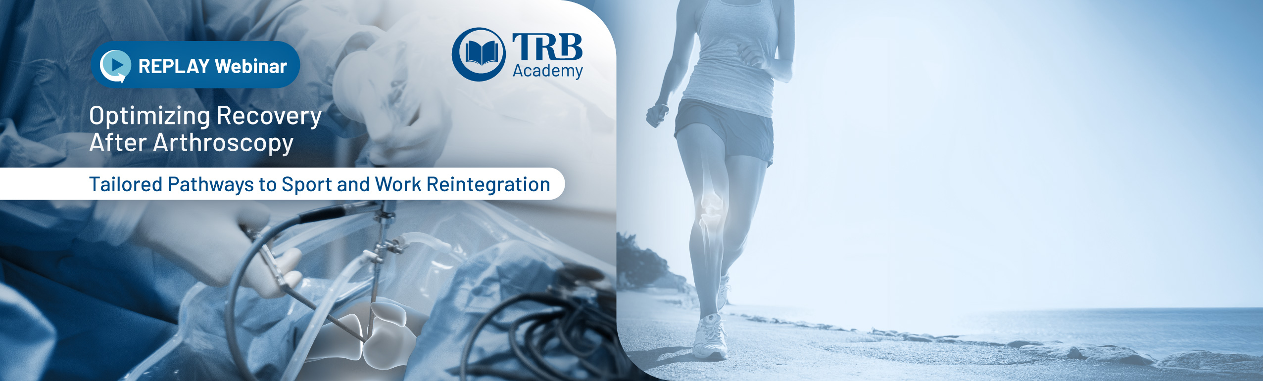website header banner webinar 3 optimizing recovery after arthroscopy replay